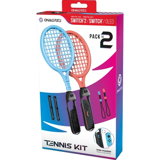 Oniverse NSW2 Tennis Kit - 2 rackets, Orange/Blue