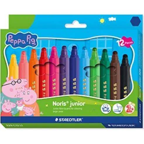 Staedtler Gurli Gris Jumbo Tusch 12 stk Assorteret
