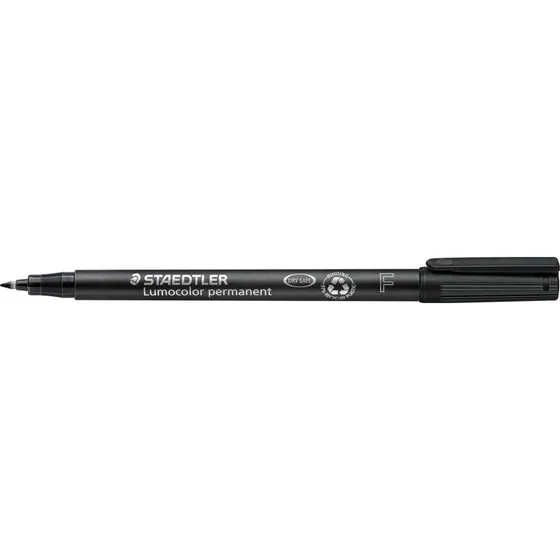 Staedtler Lumocolor 318F 0,6 mm sort permanent OHP-pen