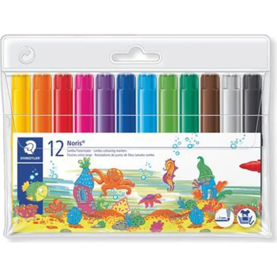 Staedtler Noris Jumbo 3mm 12 Farver