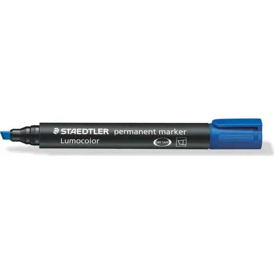 STAEDTLER Lumocolor 350 blå permanent marker 2-5 mm