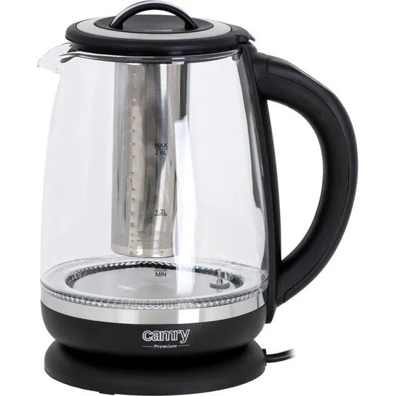 Camry CR 1290 Elkedel 2,0 l, glas, sort