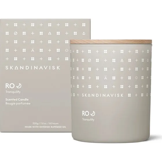 Skandinavisk RO Duftlys 200 g med låg