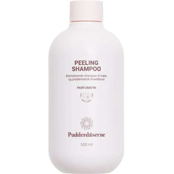 Pudderdåserne Peeling Shampoo 500 ml, parfumefri
