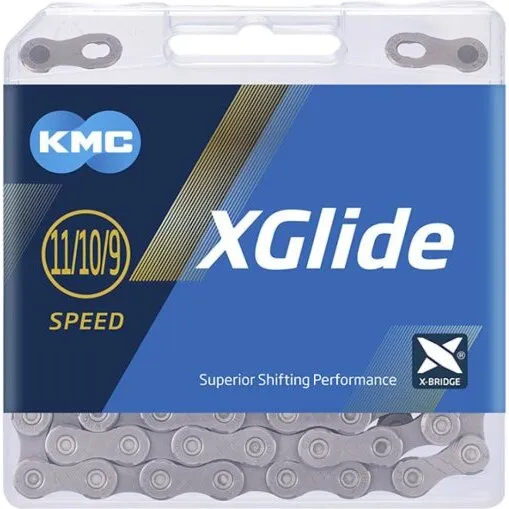 KMC X-Glide Cues Kaede 9-11S 126 led - grå