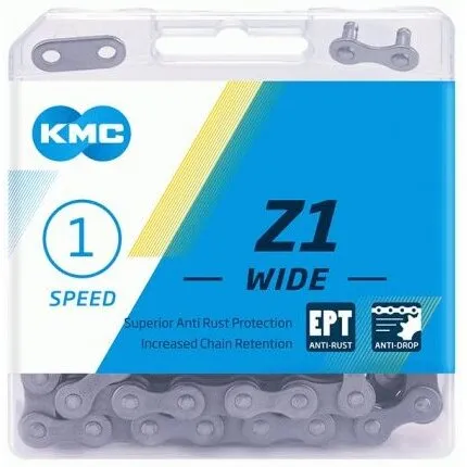 KMC Z1 Wide EPT 1/8" 128 led – singlespeed med kædelås