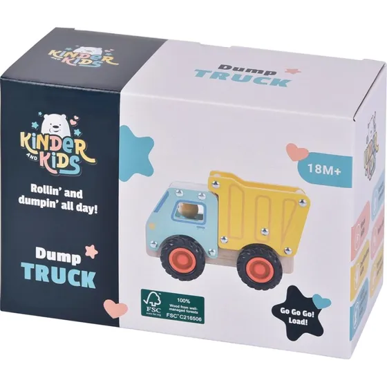 Kinder and Kids Lastbil med tip i træ