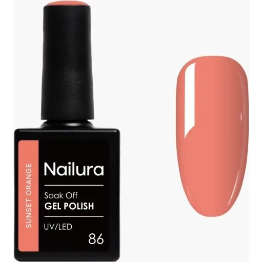 Nailura Gel Polish 86 – Sunset Orange 10 ml