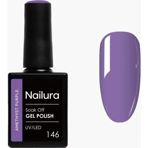 Nailura Gel Polish 146 – Amethyst Purple, 10 ml