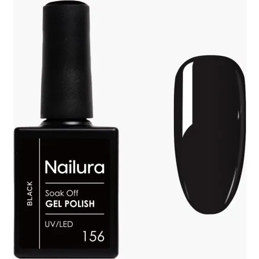 Nailura Gel Polish 156 – Sort – 10 ml