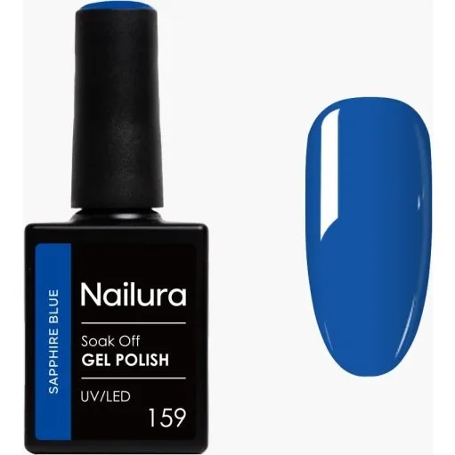 Nailura Gelpolish 159 – Safirblå 10 ml