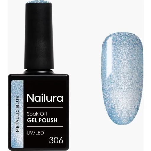 Nailura Gelpolish 306 Metallic Blue 10 ml