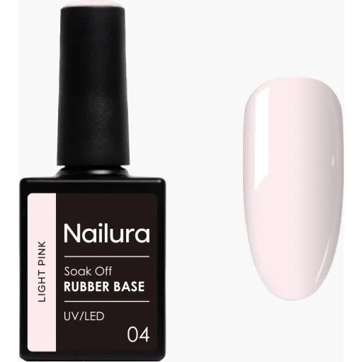 Nailura Rubber Base 4 Lyserød 10 ml