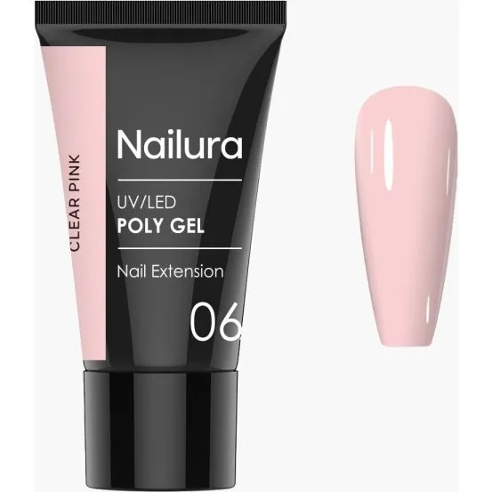 Nailura Poly Gel 6 – Clear Pink – 30 ml