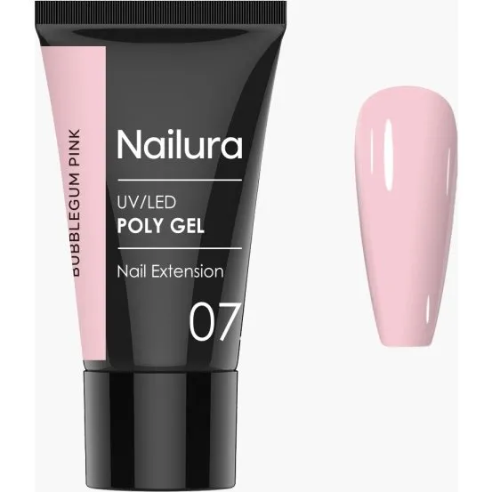 Nailura Poly Gel 7 – Bubblegum Pink – 30 ml