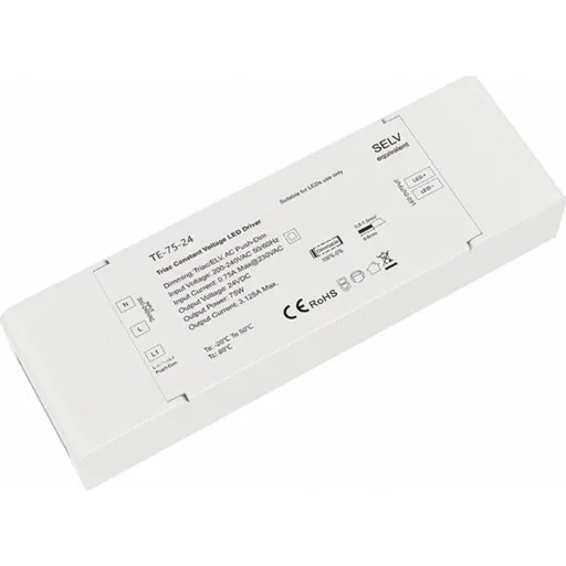 Ecofoss LED driver 24V 75W TRIAC/PUSH dæmpbar