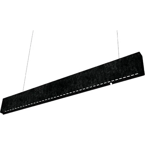 Ecofoss SilentFelt Slim langbordspendel, 3000K, 120 cm, sort