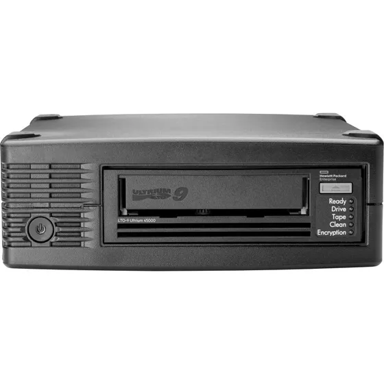 HPE Storage LTO-9 Ultrium Ekstern, 18 TB / 45 TB, SAS-3, krypteret