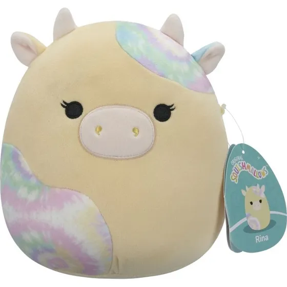 Squishmallows 19 cm Rina Cow – Blød og krammelig barnedukke