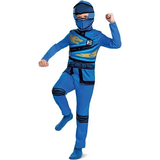 LEGO NINJAGO Jay Farverigt Kostume, 7-8 år, 127-136 cm