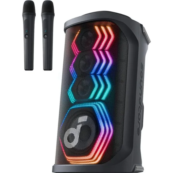 Soundcore Rave 3S Sort, 200W Trådløs Festhøjttaler