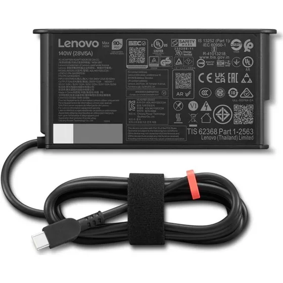 Lenovo ThinkPad USB-C 140W GaN Strømadapter, sort