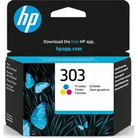 HP 303 Tri-color Blækpatron (Cyan, Magenta, Gul)