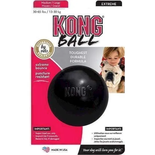 KONG Extreme Ball Medium/Large, Sort