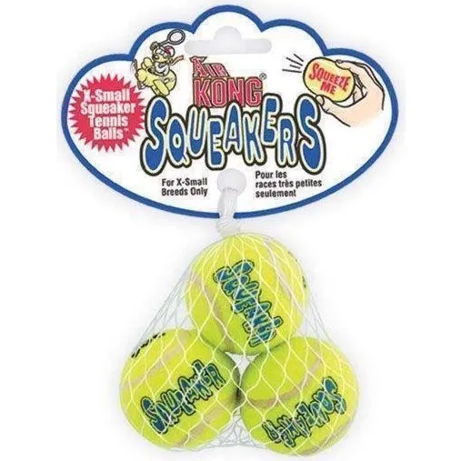 KONG SqueakAir Ball XS, 3 stk