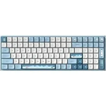 IQUNIX F97 Wintertide Trådløst Gaming-Tastatur, RGB, MX Brown (Blå/Hvid)