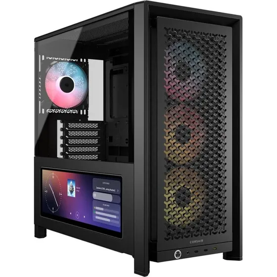 Corsair 4000D LCD RS ARGB Midi-Tower, Sort