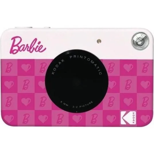 Kodak Printomatic Barbie - Kompakt instant-kamera, hvid/gul