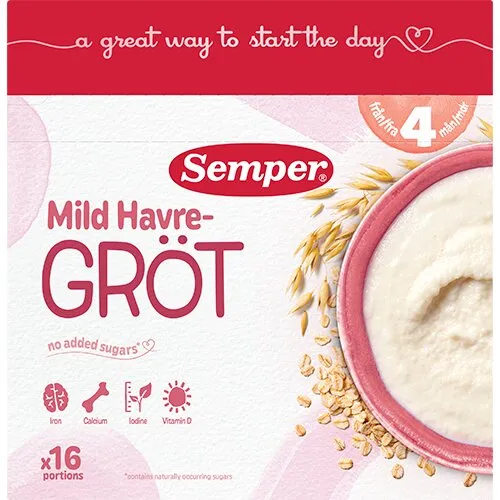Semper Havregrd Mild 4M 480 g