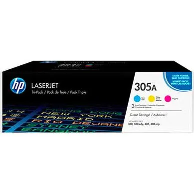 HP 305A CYM Tri-Pack Farvetoner, 3 stk.