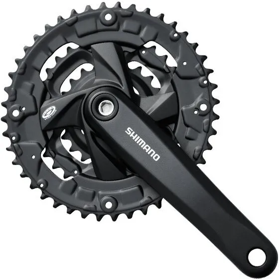 Shimano Altus M371 9-speed kranksæt 44/32/22T, 170 mm (sort)