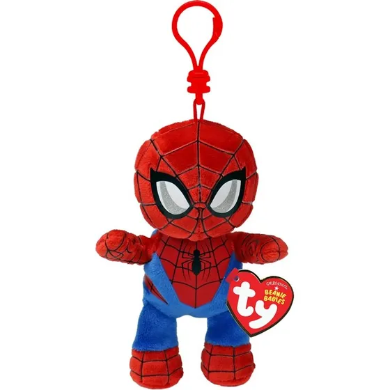 TY Spiderman Clip - Blød hoppebold med netkaster