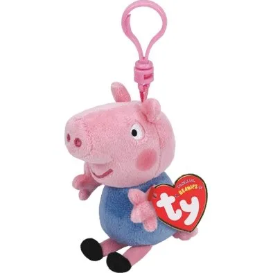 TY George pig clip - blød hoppebold med Peppa Pig
