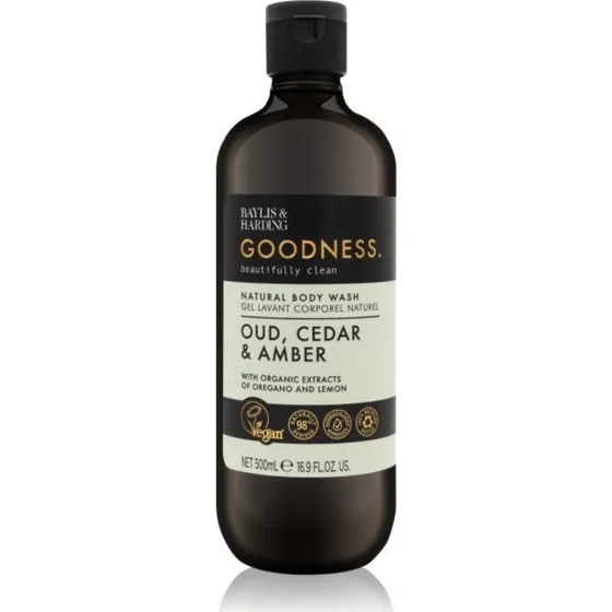Baylis & Harding Goodness Oud, Cedar & Amber Body Wash 500ml