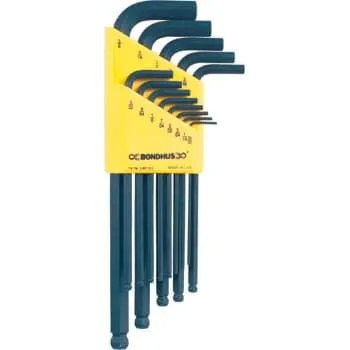 Bondhus Unbrako-nøglesæt BLX10, 10 stk, 1/16" - 1/4"