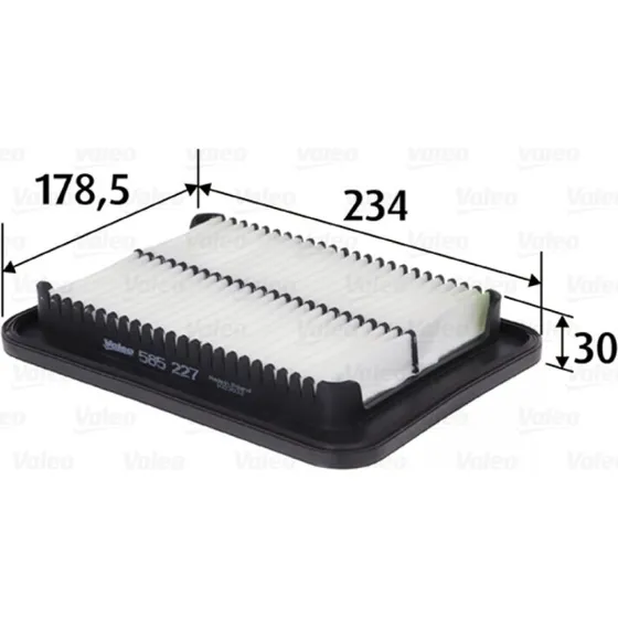VALEO Luftfilter 585227 til Hyundai i10