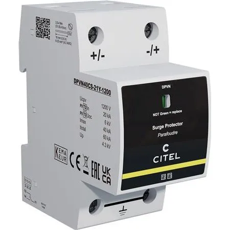 Kombineret DC SPD Type 2+3, 1000 V, +/-