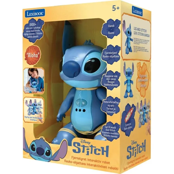 Lexibook Fjernstyrede Stitch Robot – Over 1000 Danske Ord