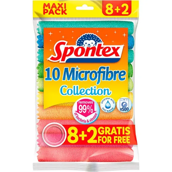 Spontex Microfiber Kludesæt (10pk)
