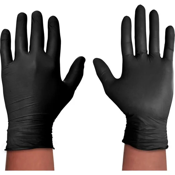 Spontex Extra Black 100 Engangshandsker L