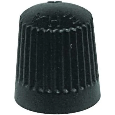 Støvhætte til autoventil, sort plast med pakning