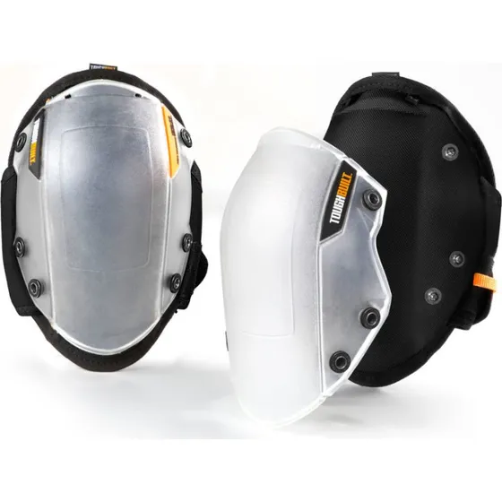 ToughBuilt GelFit Knæpuder, Sort/Hvid, EVA, Elastisk