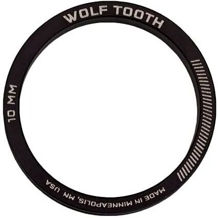 Wolf Tooth Precision Headset Spacers - 5 stk, 3 mm, sort