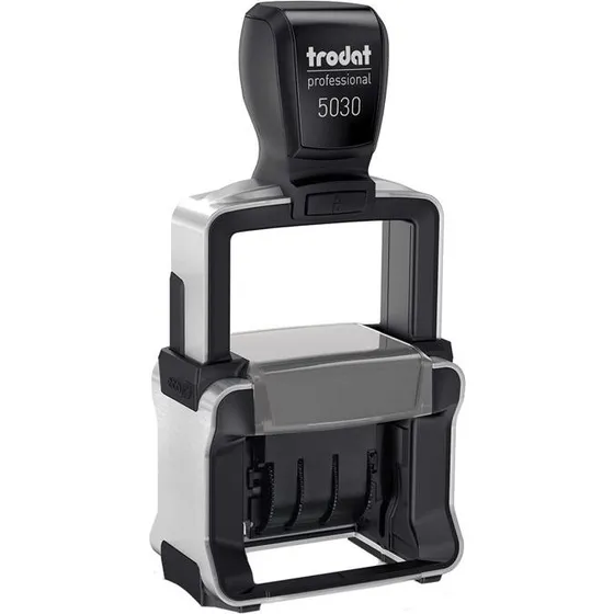 Trodat 5030 Datostempel med Sort Pude, 4 mm