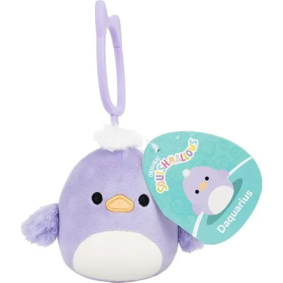 Squishmallows P26 Clip-On Nøgleringsbamse - 9 cm - Anden Daquarius