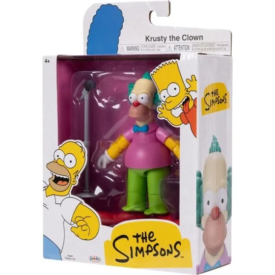 The Simpsons Bamse 5" Krusty The Clown Actionfigur
